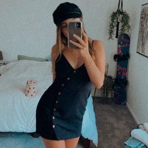 LA Hearts black mini dress